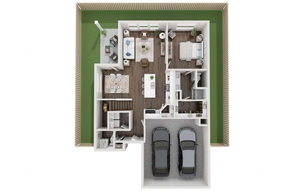 Willow - 4 bedroom floorplan layout with 2.5 baths and 1804 square feet. (Floor 1)